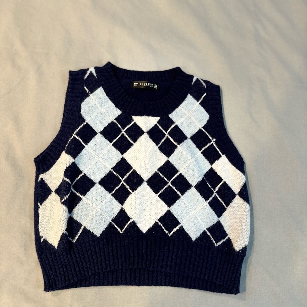 Zaful knit preppy tank top
